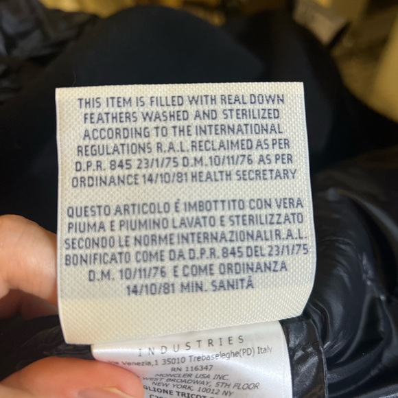 Moncler Down-panelled Wool Jacket Woman size xs - Picture 5 of 6